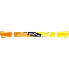 Caneta Marca Texto Fluo Duo Amarelo e Laranja 12un - Maped - Riscom - Comércio Online