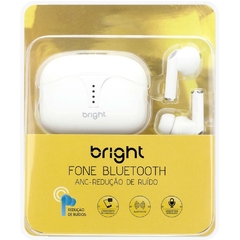 Fone de Ouvido Bluetooth Anc 10m Branco - Bright - Riscom - Comércio Online