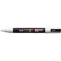 Pincel Marcador Posca Pc-3m Fine Line Branco 6un - Sertic