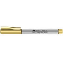 Marcador Permanente Multiuso 1mm Dourado 12un Faber-Castell na internet