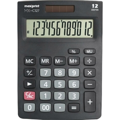 Calculadora de Mesa 12 Dígitos MX-C127 Preta - Maxprint