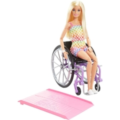 Boneca Barbie Fashion Cadeira de Rodas Roxa - Mattel