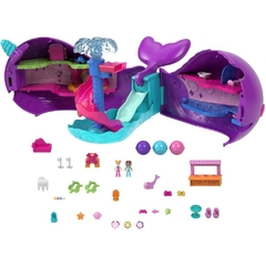 Polly Pocket Micro Barco Baleia Cintilante - Mattel