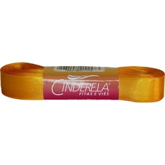 Fita de Cetim 15 mm x 10 m Amarelo Ouro - Cinderela