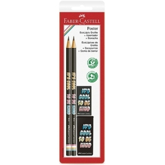 Kit Escolar Pôster Preto 4 Peças - Faber-Castell