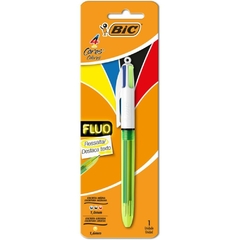 Caneta Esferográfica Bic 4 Cores Fluo - Bic