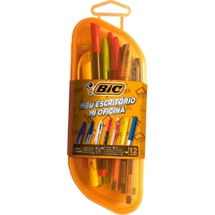 Canetas Kit de Escrita Meu Escritório com 12 Peças - Bic