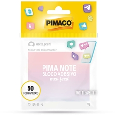 Bloco de Recado Autoadesivo Meu Feed 76x76mm 50fls Pimaco