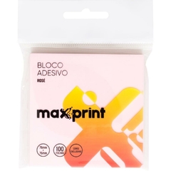 Bloco Autoadesivo 76x76mm Rose 100 folhas - Maxprint - Riscom - Comércio Online