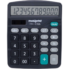 Calculadora de Mesa 12 Dígitos Mx-C 126 Preta - Maxprint