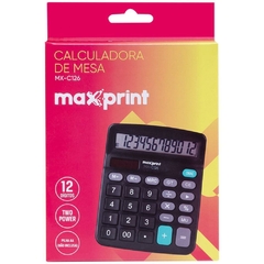 Calculadora de Mesa 12 Dígitos Mx-C 126 Preta - Maxprint na internet