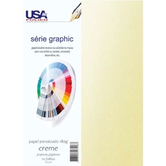 Papel A4 Perolado 180g Creme 10fls - Usa Folien