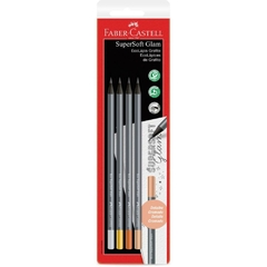 Lápis Preto Redondo Supersoft Ecolápis Glam - Faber-Castell - comprar online