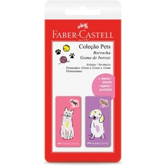 Borracha Colorida Pets Rosa e Roxa - Faber-Castell - comprar online