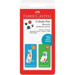 Borracha Colorida Pets Verde e Azul - Faber-Castell - comprar online