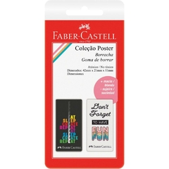 Borracha Colorida Poster 02 unidades - Faber-Castell