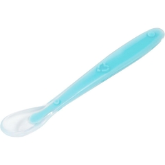 Colher para Bebê Baby Azul Silicone Anatômica - Buba