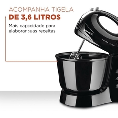 Batedeira 400 W 127 V Preta - Mondial - Riscom - Comércio Online