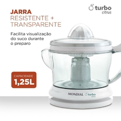 Espremedor de Frutas Turbo Citrus 220 V Branco - Mondial na internet