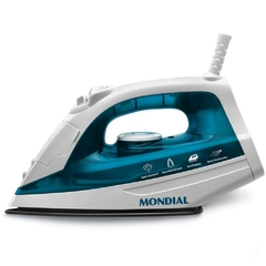 Ferro de Passar a Vapor 127 V Branco e Azul - Mondial