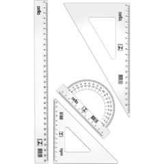 Conjunto para Desenho 1º Grau com 04 peças Cristal - Dello