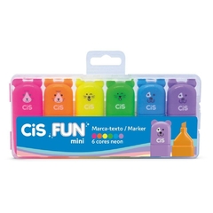 Caneta Marca Texto Cis Fun Mini Neon 6 Cores - Sertic - comprar online