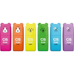 Caneta Marca Texto Cis Fun Mini Neon 6 Cores - Sertic