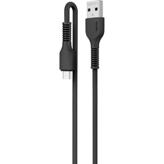 Cabo USB Letron Micro USB 2.4a 2 m Preto - Leonora