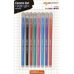 Caneta Gel Pop Up 0.5mm 8 cores - Leonora