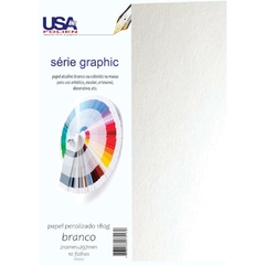 Papel A4 Perolado 180g Branco 10fls - Usa Folien