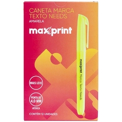 Caneta Marca Texto Needs Amarela 12unid - Maxprint na internet