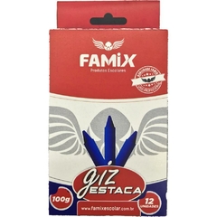 Giz de Cera Lápis Estaca Azul 100g 12 unid - Famix - comprar online