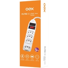 Filtro de Linha 4 Tomadas 1,5 m 10 A Branco - OEX na internet