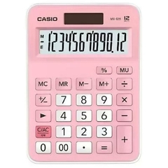 Calculadora de Mesa 12 Dígitos Solar e Bateria Rosa - Casio - comprar online