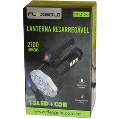 Lanterna 13 Leds e Cob 2100 Lumens Recarregável - Flex na internet