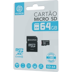 Cartão de Memória Micro SD-Classe 10 64 GB - Hoopson