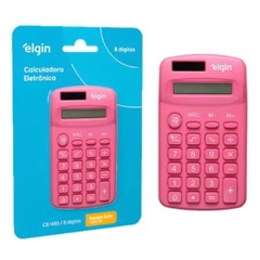 Calculadora de Bolso 8 Dígitos CB1485R Solar Rosa - Elgin na internet