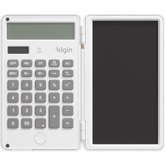 Calculadora de Bolso 12Díg c/Tela p/Anotações Branca - Elgin - comprar online