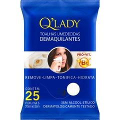 Toalhas Umedecidas Q Lady Demaquilante 25 fls. - Hygieline