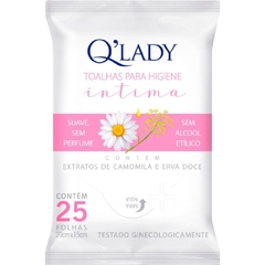 Toalhas Umedecidas Q Lady Íntima 25 fls. - Hygieline