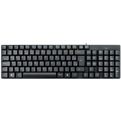 Teclado c/Fio Compacto PS2 Resistente Água Preto Multilaser