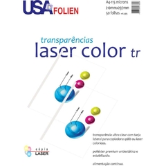 Transparência Laser Color c/Tarja Lateral A4 50fls