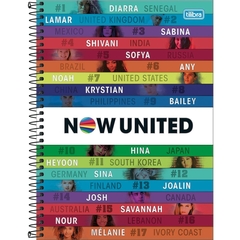 Caderno 10x1 Capa Dura Now United 160fls. 4un - Tilibra - Riscom - Comércio Online