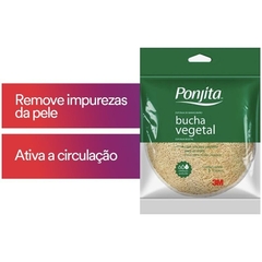 Esponja de Banho Ponjita Vegetal - 3M - Riscom - Comércio Online