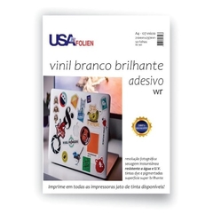 Papel Fotográfico Inkjet A4 Vinil Adesivo Branco - Usa Folien