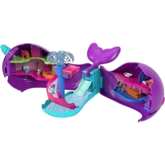 Polly Pocket Micro Barco Baleia Cintilante - Mattel - Riscom - Comércio Online