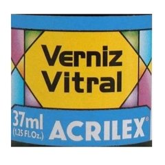 Verniz Vitral Azul Turquesa 37ml Acrilex 6 Unidades - loja online