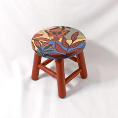 Banqueta petit mariposa Bordô - comprar online