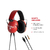 Fone de ouvido e Protetor Vic Firth VXHP0012 Stereo Isolador Bluetooth Vermelho - Music Class E-shop de Instrumentos Musicais e Áudio
