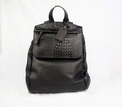 Mochila em couro com estampa de croco - Singular Moda